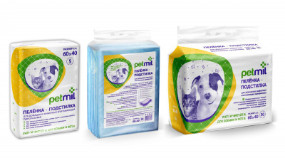 Petmil Пеленка впитывающая одноразовая 60*40 см.